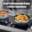 Ensemble de batterie de cuisine en acier inoxydable à trois épaisseurs 20 pièces avec poêles à frire et casseroles martelées Vivicreat
