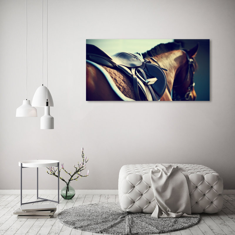 Saddle With Stirrups - Wrapped Canvas Print