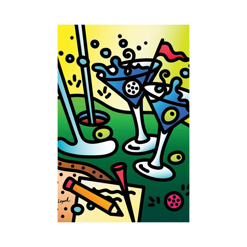 19th Hole by Lisa Lopuck - Print on Canvas, 30.48 cm H x 45.72 cm W, Wrapped Canvas