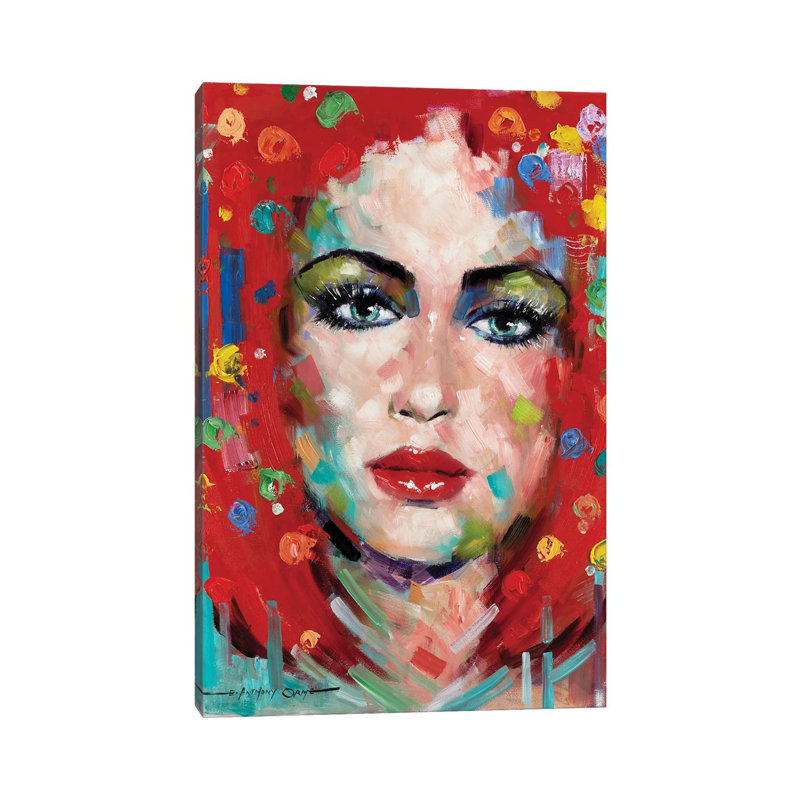 Confetti Girl II by E.A. Orme - Wrapped Canvas Print, 20.32 cm H x 30.48 cm W