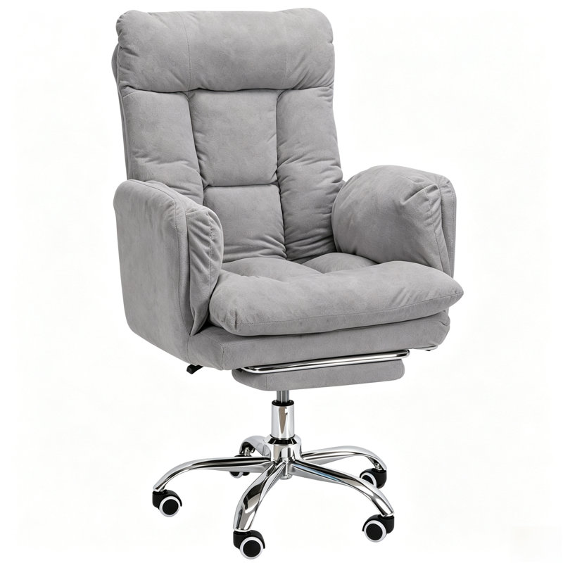 Chaise de bureau large inclinable et pivotante, Grey