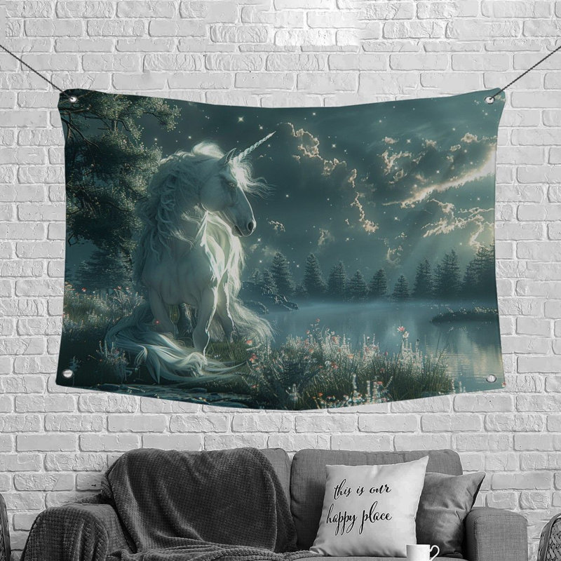 Microfiber Fabric Tapestry, 50" H x 60" W
