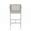 Tabourets 29,50 "avec structure en aluminium antirouille argenté, ensemble de 2