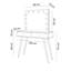 SIENNA GOLD ELITE Dressing Table with Angled Legs-619683897