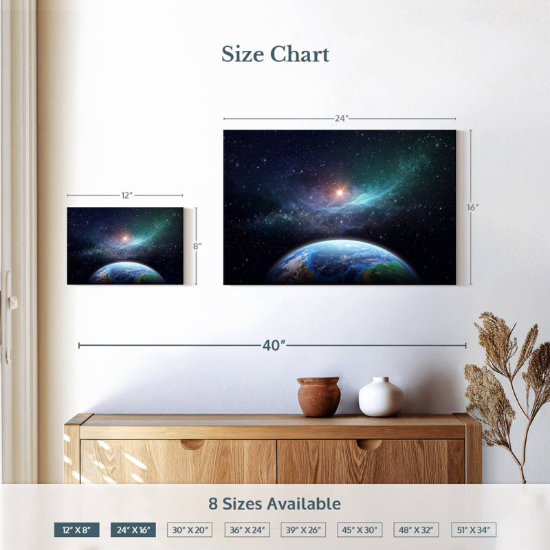 Oberle Exoplanet, 16" H x 24" W