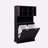 Two-Compartment Tilt-Out Dirty Laundry Basket Tall Bathroom Cabinet With 2 Adjustable Shelves-1165886797