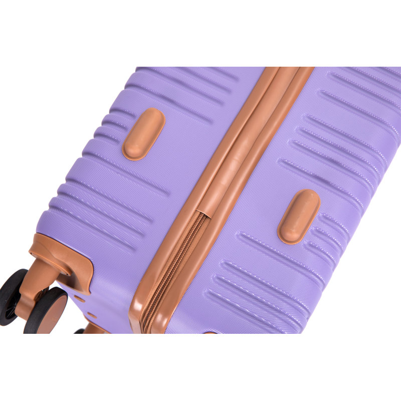 Ensemble de 5 pièces, valises rigides à roulettes en ABS avec serrure TSA Valise de bagage à main Valise de couleur assortie durable