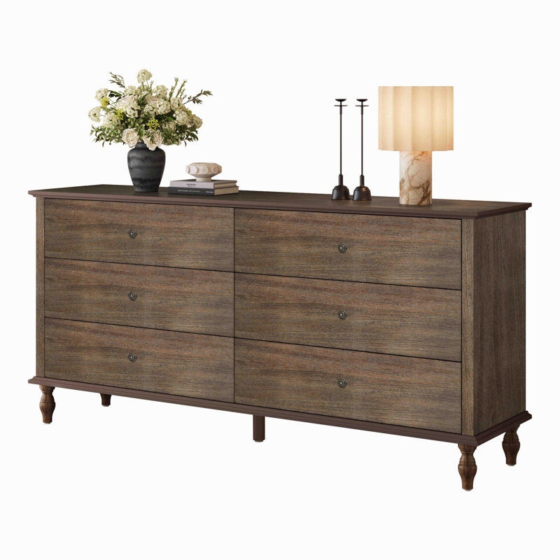 Buffet de 62 tiroirs 62,99 "Modern, Brun