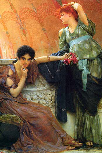 « inconscient rivaux » par alma-tadema-impression d’art graphique, H 66 po x l 44 po