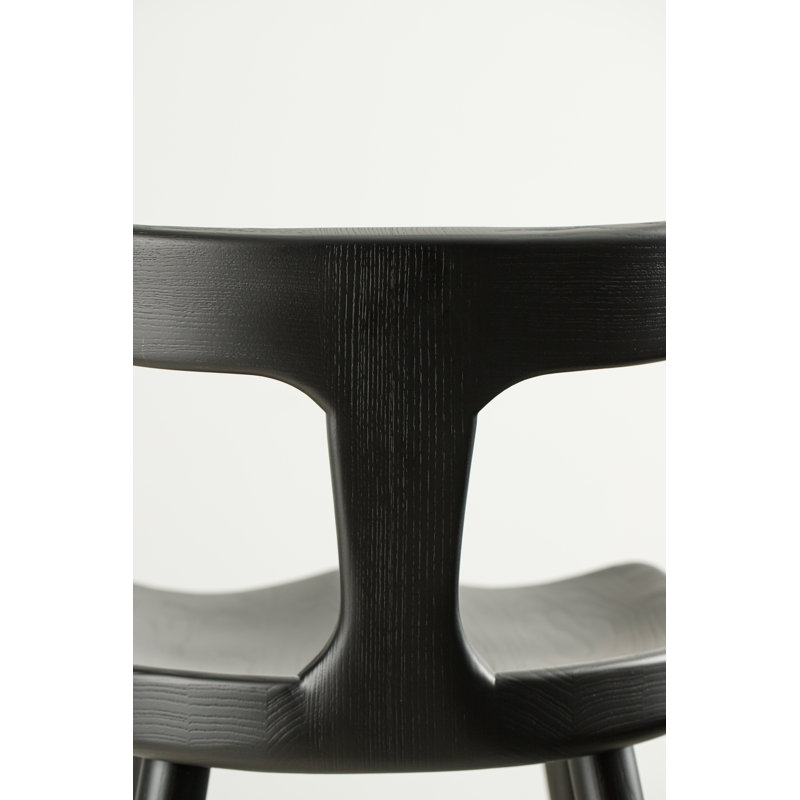 Anvil Chair With Back, Matte Black, Bar Stool (31” Seat Height)