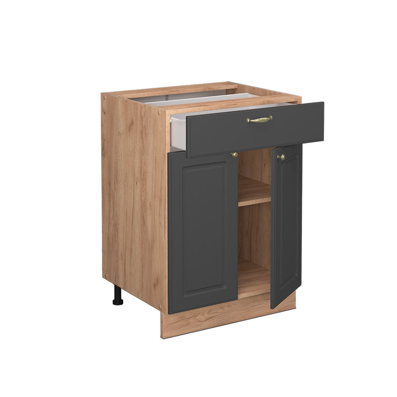 Drawer Cabinet, Brown/Grey