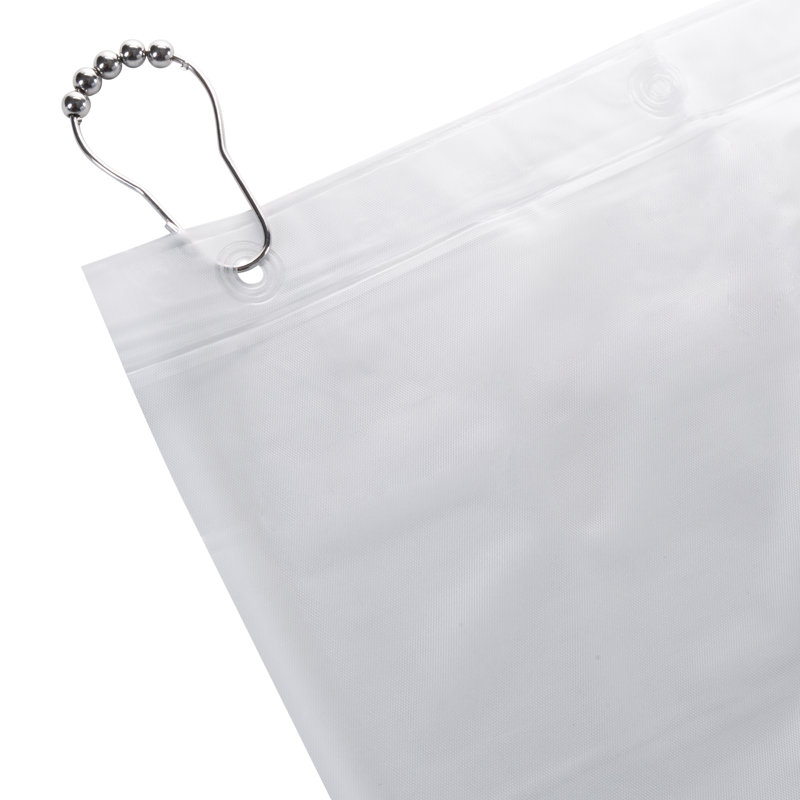 Doublure de rideau de douche Strausstown PEVA, H 70 po x l 72 po, Givre