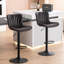 Tabouret de bar pivotant en similicuir-111944040