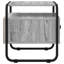 40 cm W Galvanised Steel Bedside Table-531322792