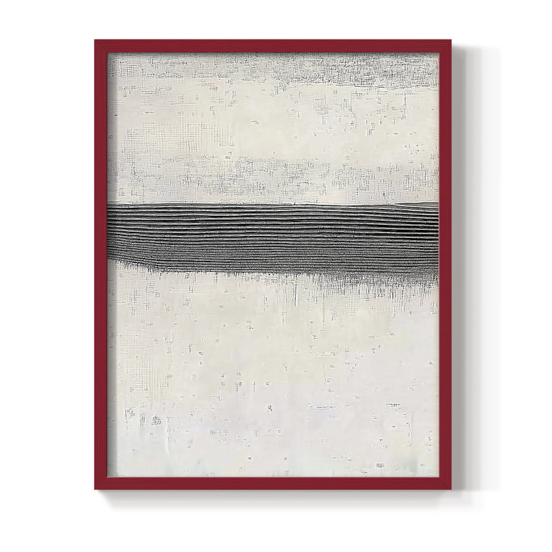 Abstrait, reproduction encadrée CLXVI, Rouge, H 10 po x l 8 po