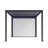 Motorized Louvered Aluminum Pergola With LED Light, Electric Screen And Solar Rain Sensor-127714956