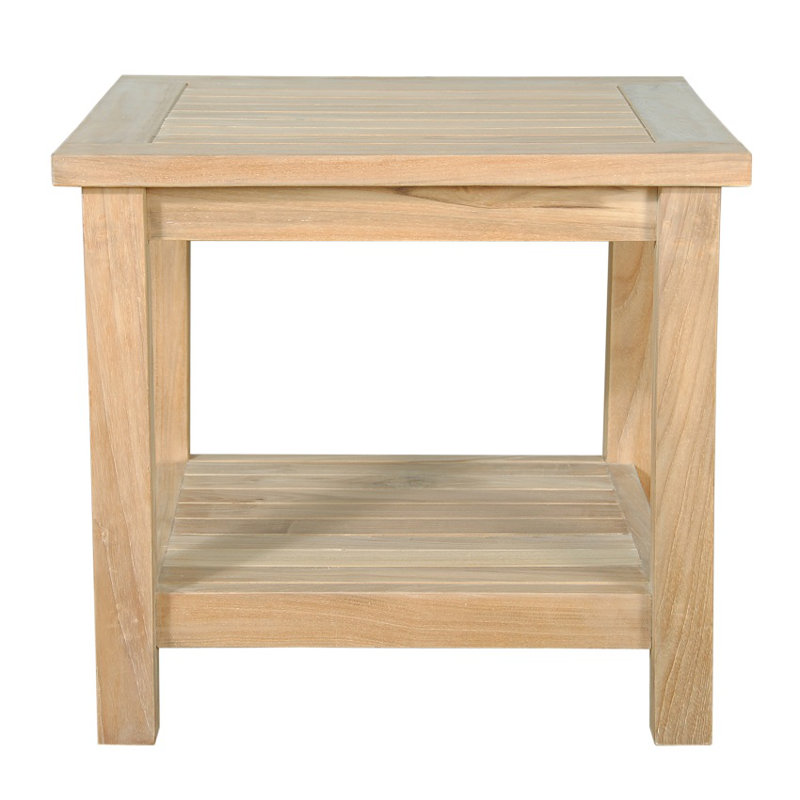 Bahama Outdoor Square Teak Side Table