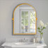 Avais Arch Metal Wall Mirror with Tilted Frame