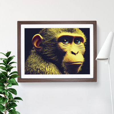 Monkey Portrait - Framed Print