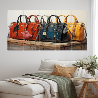 Minimalims Designer Bag Envy III Fashion Wall Decor on Metal