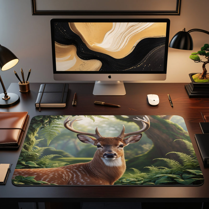 Polyester Desk Pad, 14.4x12.1