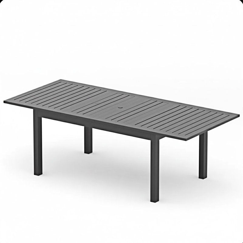 Extendable Aluminum Outdoor Dining Table