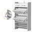 Range-chaussures blanc multifonctionnel