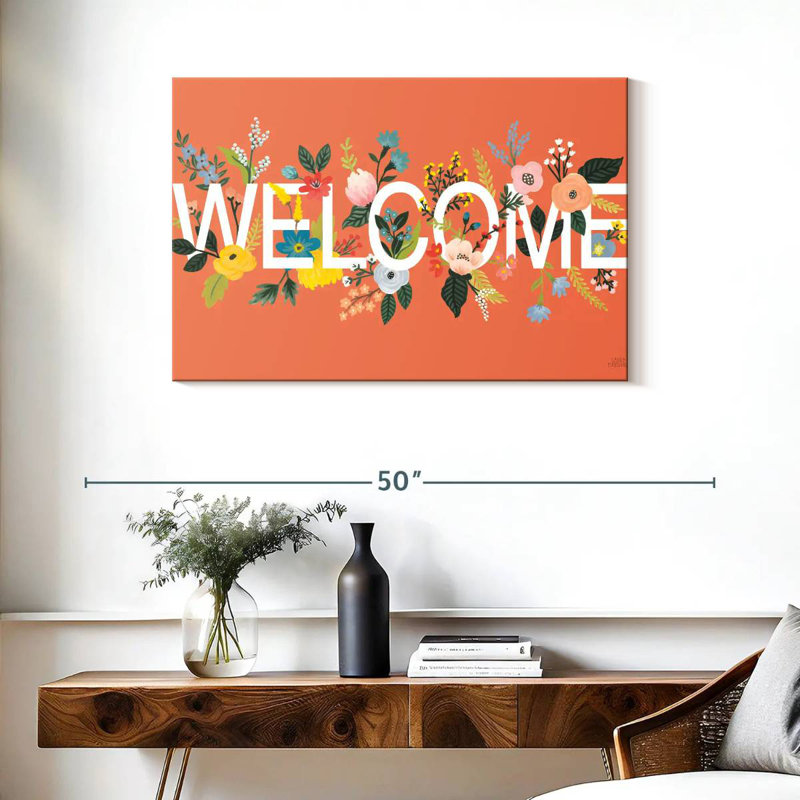 Panneau mural Khylige Wild Garden Welcome, H 24 po x l 36 po