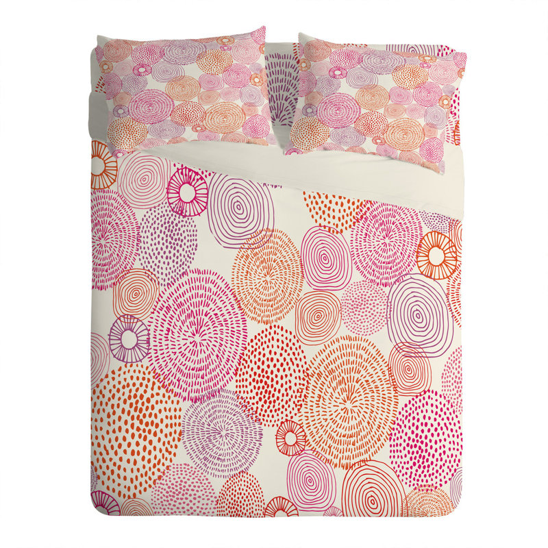 Circles In Colours I Pillowcase, Standard
