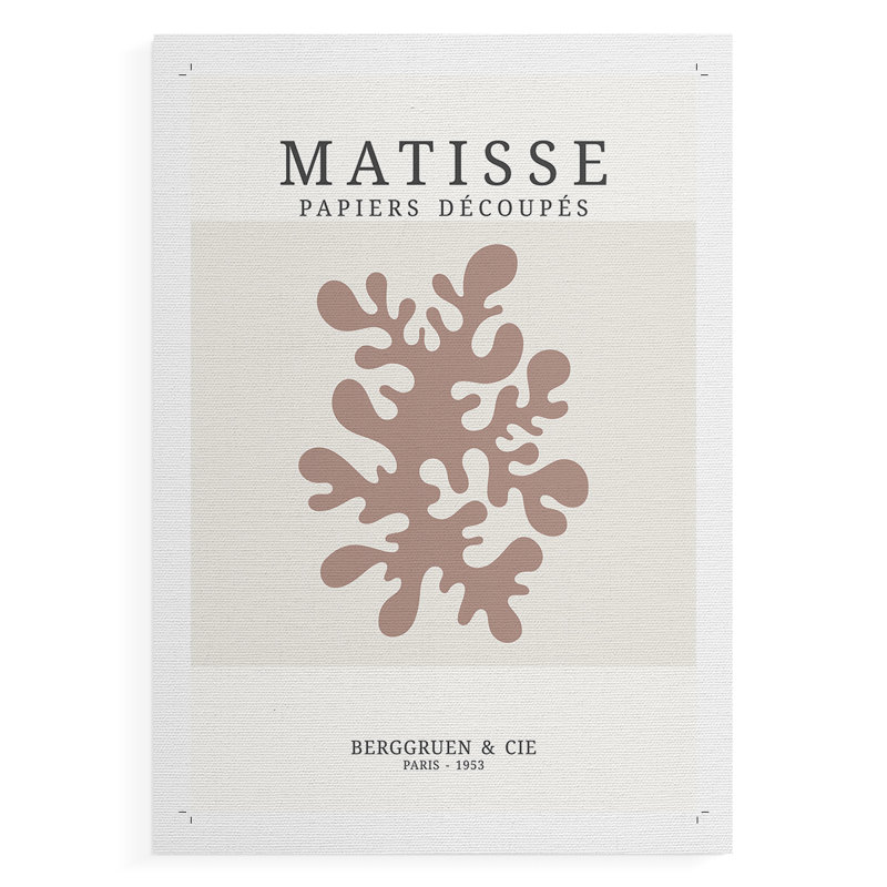 Matisse CD XXX, reproduction encadrée - reproduction de toile seulement - non encadrée, H 18 po x l 12 po