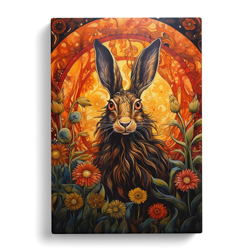 Hare Renaissance - Print, 60cm H x 40cm W x 3cm D