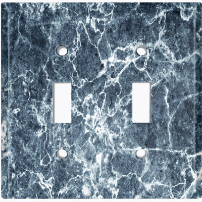 Patterned 2 - Gang Toggle Light Switch Standard Wall Plate