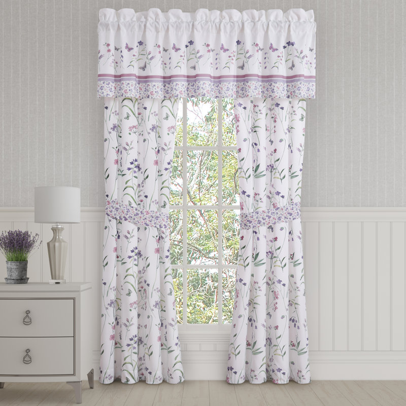 Paire de panneaux de fenêtre 84 po Nola Lilas
