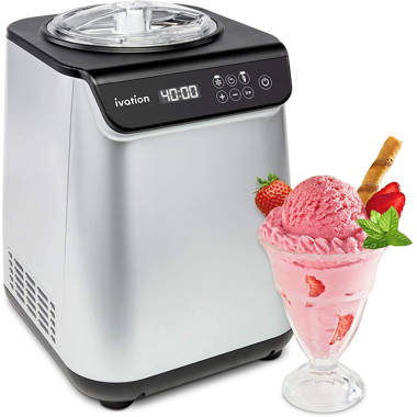 NutriChef NCIM30 - Frozen Dessert Maker - Electric Soft Serve & Sorbet  Machine (Frozen Yogurt, Ice Cream, Sorbet)