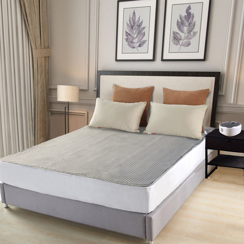 1.5'' Mattress Pad, Gray, Queen
