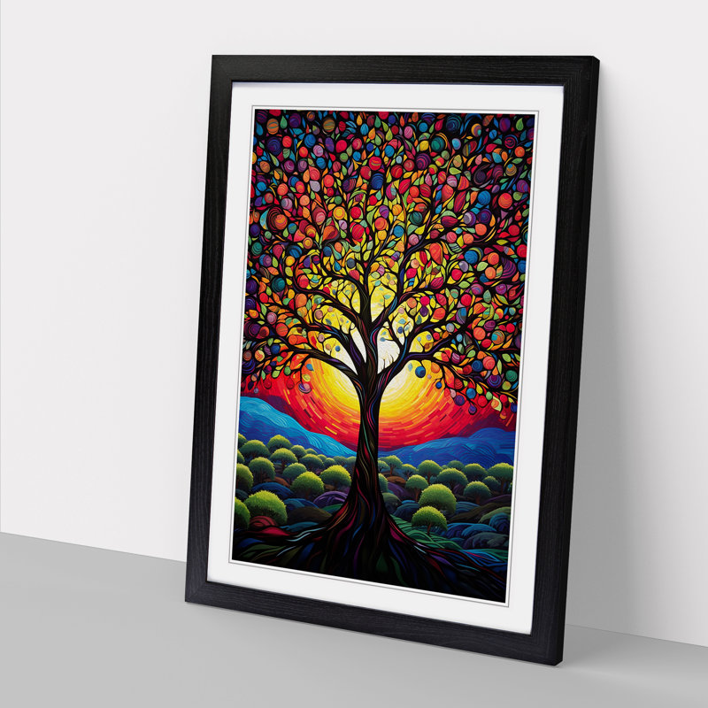 Single Picture Frame Wall Art, 46cm H x 34cm W, Black Framed