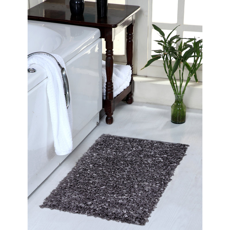 Allysandra Cotton Blend Non-Slip Bath Rug, 20" W x 34" L