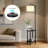2-Tier Solid Wood Tray Table Floor Lamp With Bulb Included
