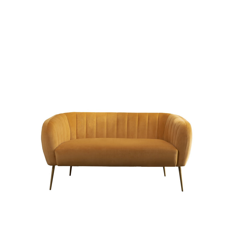 Aylin 2 Seater Sofa, Yellow
