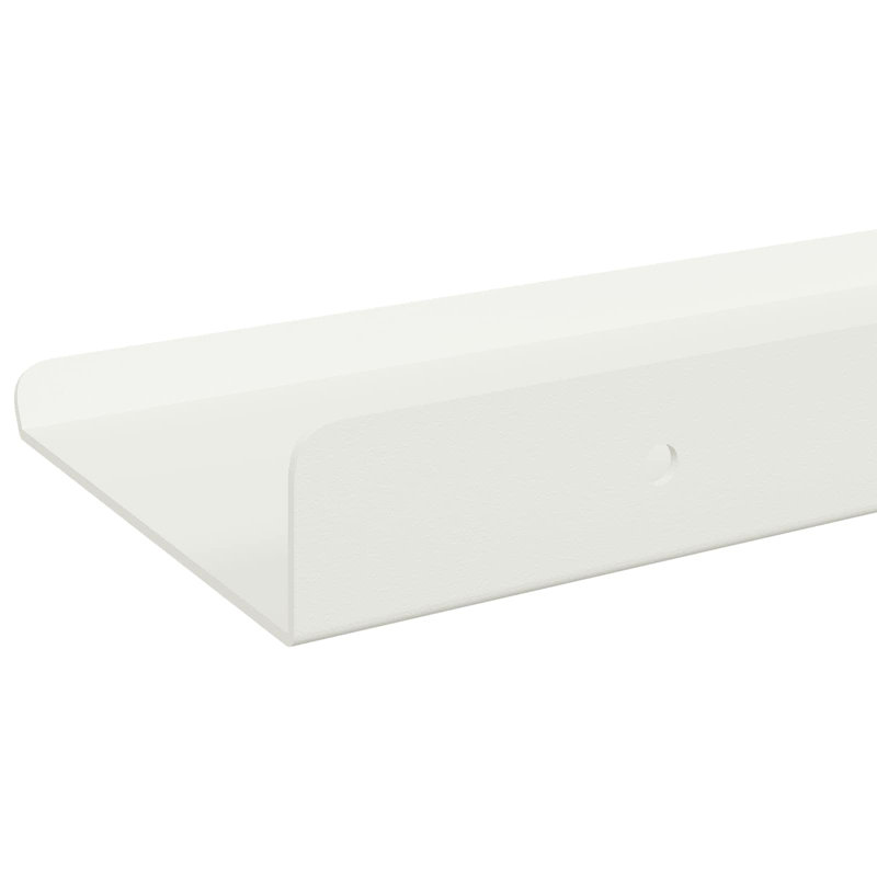 Steel Floating Shelf, White