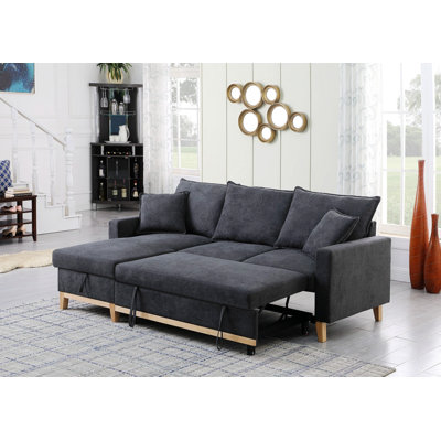 Karelys Upholstered 56.9'' Sleeper Sofa