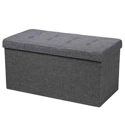 Dawinna Oxford Fabric Upholstered Storage Bench