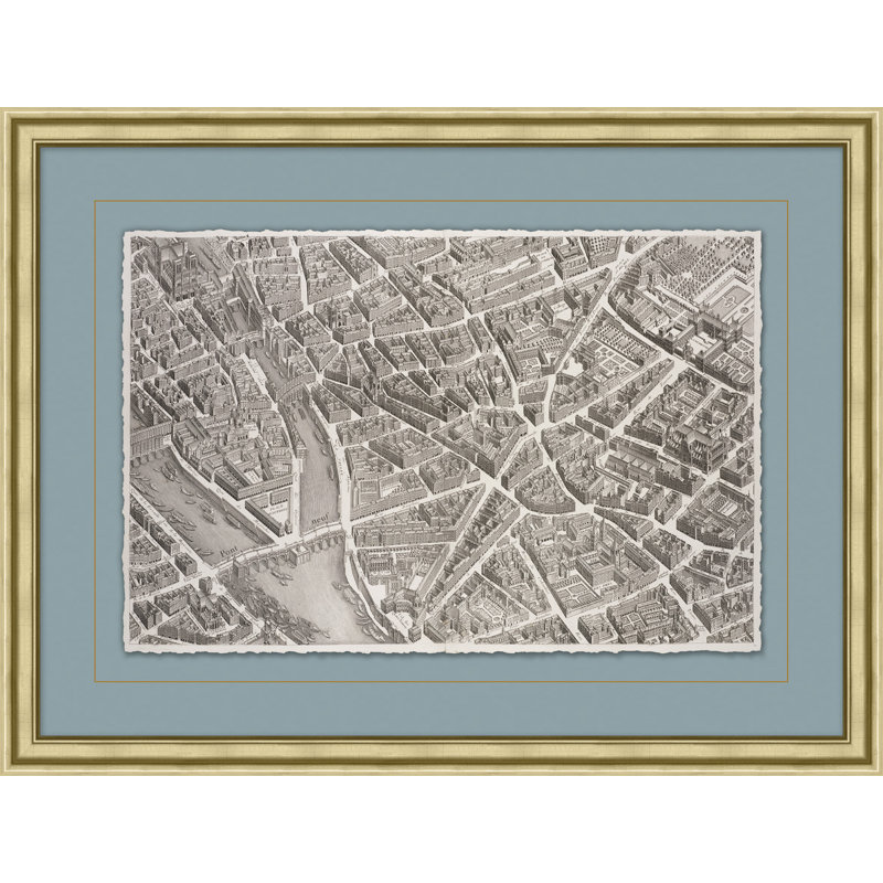 Parisian Anthology 20 - Peinture encadrée sur papier
