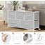 Chest of drawers with 5 drawers made of fabric; Chest of drawers; Sideboard-955125630