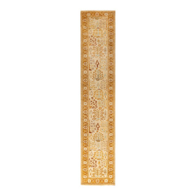 Tapis noué à la main Tia, unique en son genre - ivoire