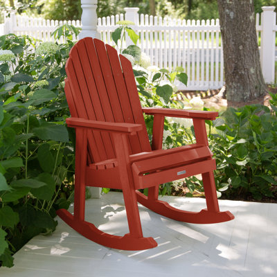 Chaise berçante d'extérieur en plastique