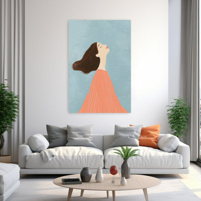 Peaceful Dreamer, paysage moderne abstrait, art mural