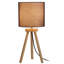 18 po Lampe de table à trépied en bois naturel avec abat-jour tambour en lin noir-1519766830-1519766829