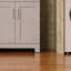 Armoire de buanderie 24 po avec lavabo en acier inoxydable, gris