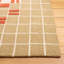 Tapis gris / rouge / beige en laine / coton touffeté à la main Elswick-437500481